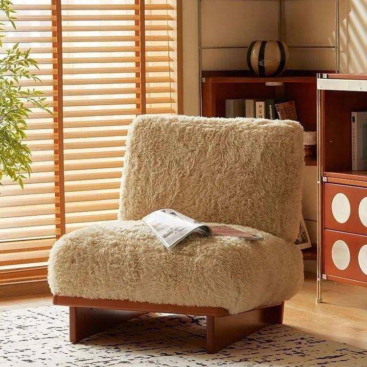 新款单人沙发小户型懒人长毛绒小沙发极简风阅读沙发椅阳台休闲椅,纺织面料/辅料/配套,纺织机械配件,淘宝优惠券,粉丝福利购,淘宝优惠卷