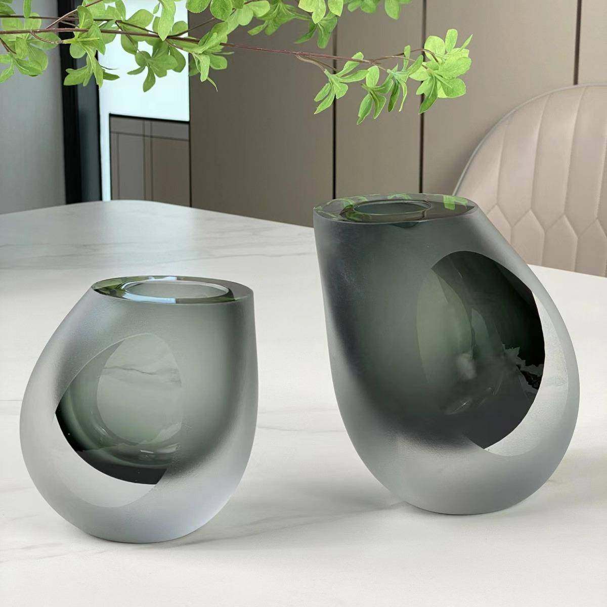 HJM-创意玻璃琉璃花瓶摆件现代简约磨砂几何样板间书房卧室插花器,纺织面料/辅料/配套,纺织机械配件,淘宝优惠券,粉丝福利购,淘宝优惠卷