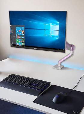 Joyworker单双屏电脑免打孔USB显示器支架银白色GE61U /62U