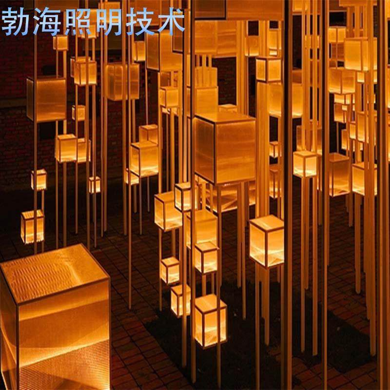 led发光悬浮立方体灯光积木方盒造型景观装置景区公园美陈布置,机械设备,其他机械设备,淘宝优惠券,粉丝福利购,淘宝优惠卷