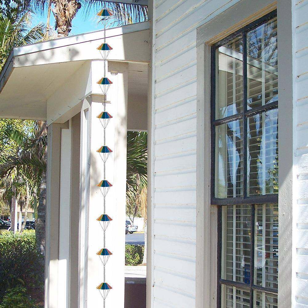 庭院景观雨铃铁艺金屋檐导水链彩色伞状雨链屋檐装饰链款式多样,机械设备,其他机械设备,淘宝优惠券,粉丝福利购,淘宝优惠卷