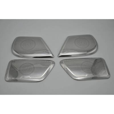 适用于奔驰威霆V250V260不锈钢喇叭罩车门音响贴喇叭改装