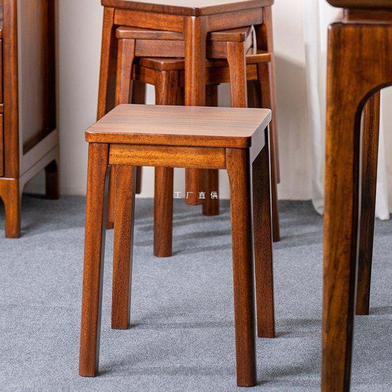 中式乌金木实木凳子家用可叠放餐桌凳矮凳小凳子板凳圆凳方凳木头,纺织面料/辅料/配套,纺织机械配件,淘宝优惠券,粉丝福利购,淘宝优惠卷