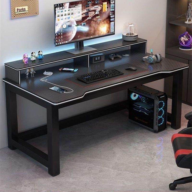 电脑桌卧室家用碳纤维双层桌面电竞桌简易靠墙一体办公桌学习书桌,收纳整理,烫衣板及配件,淘宝优惠券,粉丝福利购,淘宝优惠卷