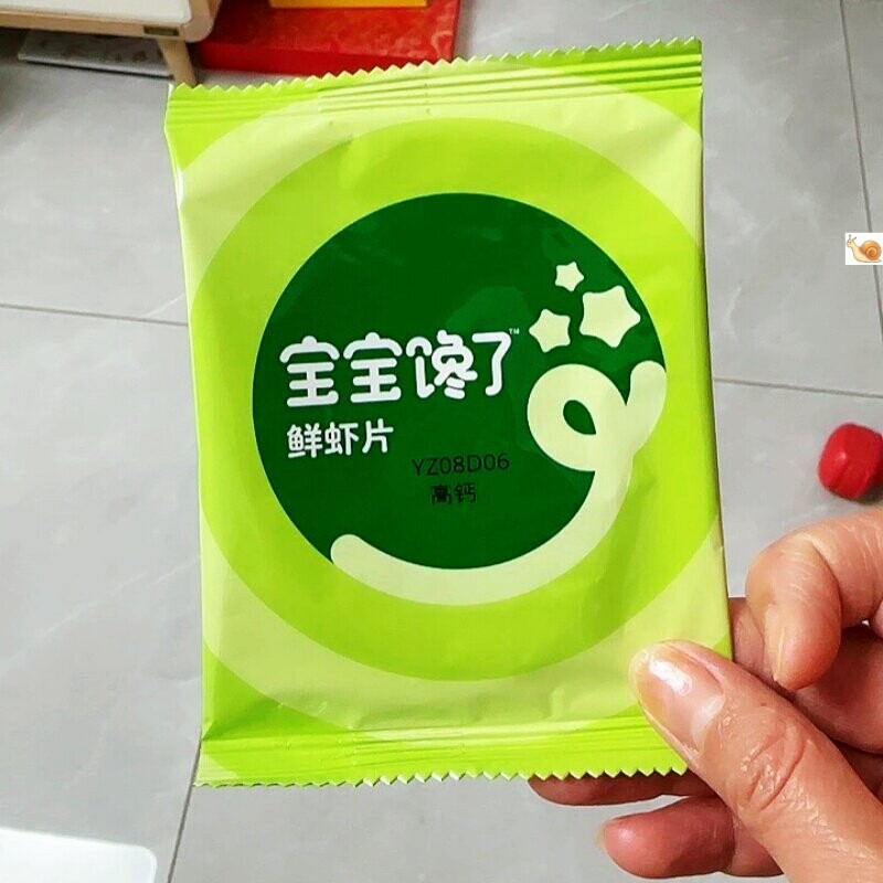 宝宝馋了鲜虾片无添加香精儿童零食虾饼虾条送一岁宝宝婴幼儿食谱