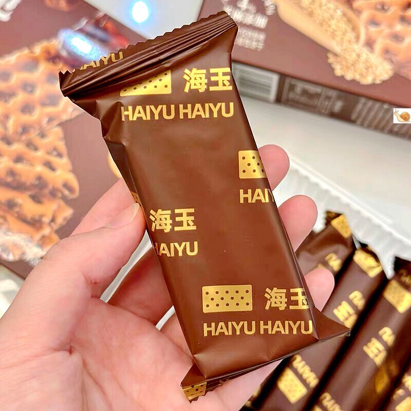 新款海玉蜂巢脆红糖焦糖夹心饼干160g独立小包装山西特产休闲零食