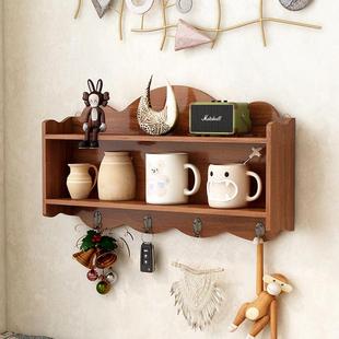 实木博古架挂墙木质多宝格茶桌置物架茶壶茶具杯子摆件收纳格子架