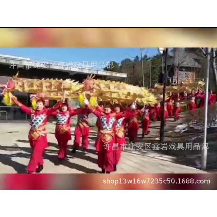 舞龙龙灯道具儿童舞龙手龙手把龙幼儿园舞龙