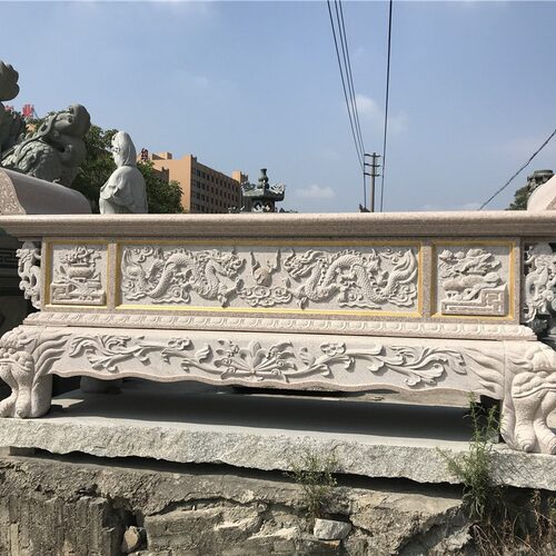 佛前石供桌供台加工 石雕香案佛桌一套 浮雕图案雕刻 现货批发