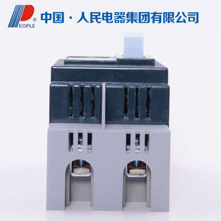 人民电器DZ15塑壳断路器2P3P63A空气开关100A220V380V80A空开