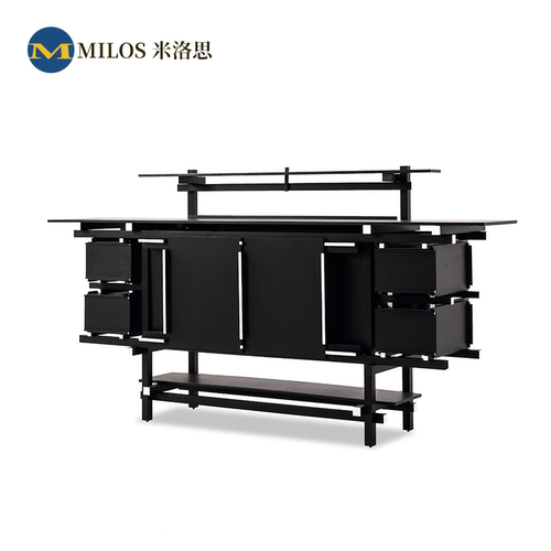 ELLING BUFFET意式中古风设计师实木餐边柜极简斗柜储物装饰柜