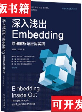 【正版现货】深入浅出Embedding：原理解析与应用实践吴茂贵；王红星机械工业出版社
