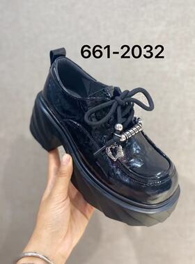 S路花语春天断码特价款真皮厚底乐福鞋女百搭休闲单鞋661-2032