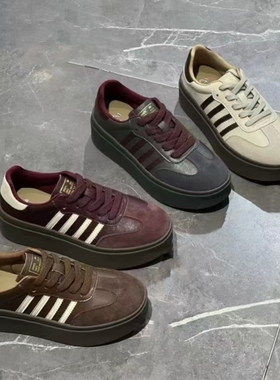 S路花语德训鞋女断码特价秋新款厚底休闲鞋百搭运动单鞋80-20299