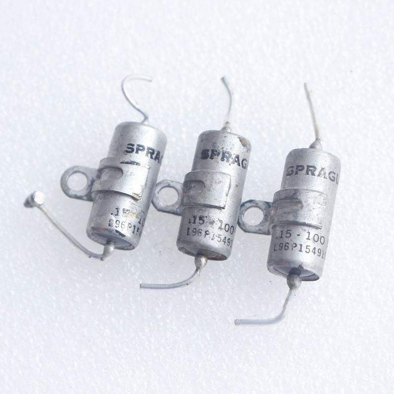 美国拆机思碧 0.15uf100V带固架0.39uf200V音响胆机油浸无极电容