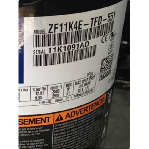 谷轮压缩机ZF06K4 ZF09K4-TFD-551 ZF11K4E ZF15K4 ZF18K4E-551