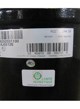 AJ5510F AJ5512E AJ5510C原装法国制冰机雪柜雪糕机泰康压缩机R22