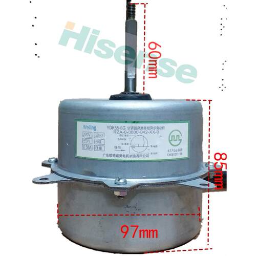 Hisense/海信空调2P外风机风扇电机YDK55-6G RZA-0-0000-042-XX-0
