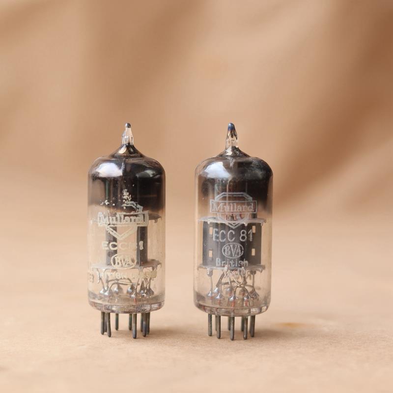 英国大盾ECC81/CV45512AT7电子管方环圆环黄标字体下机发烧胆机管