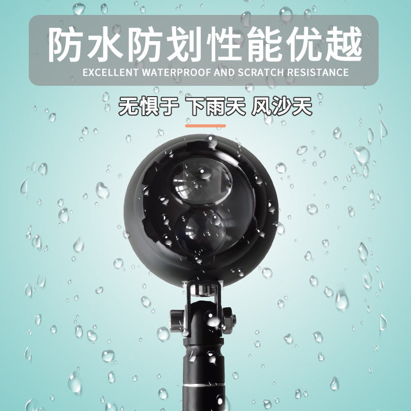 双色光强光外置LED铺路灯