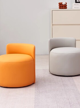 LCA53-1客厅小凳子家用矮凳软靠背简约沙发茶几皮凳子坐墩门口换