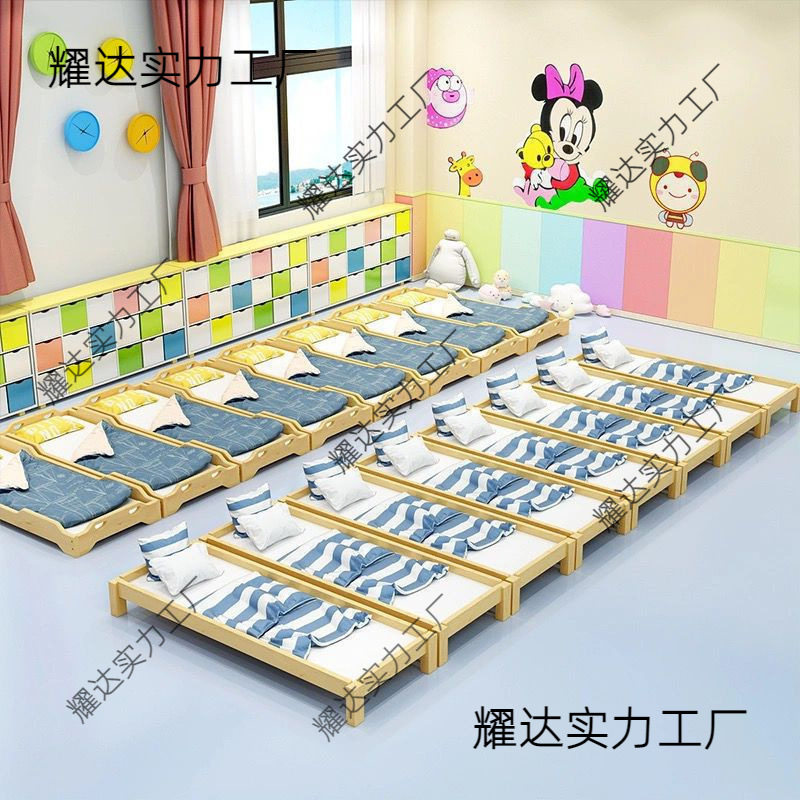 幼儿园午睡床小床午托班午休床小学生午睡托管班儿童实木床.