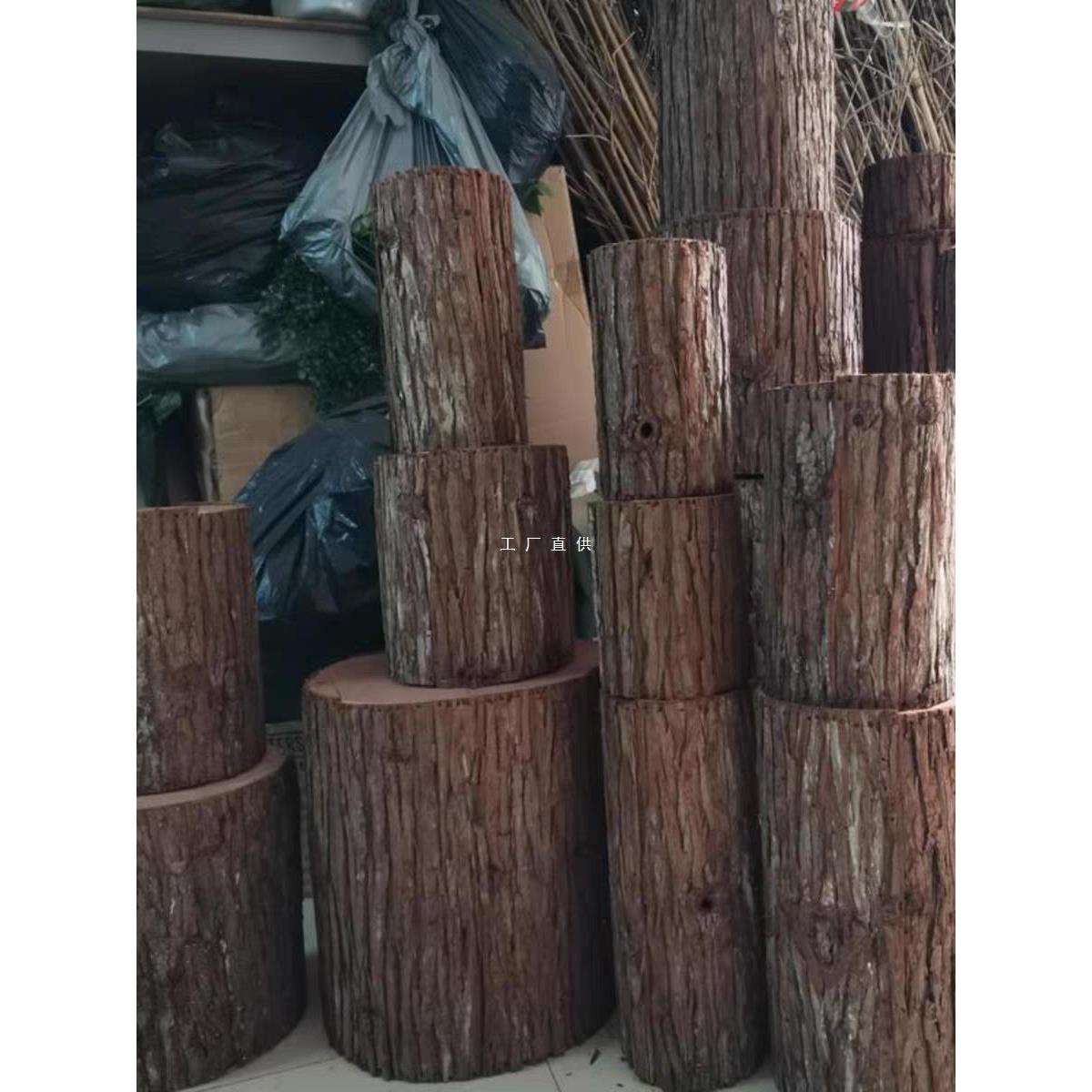 树桩空心树墩落地珊栏商场木桩园林婚礼影视剧道具假木墩