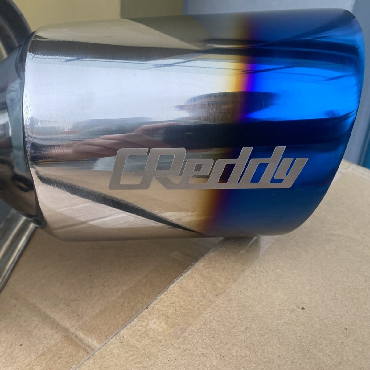 Greddy不锈钢尾鼓直排通用烤蓝