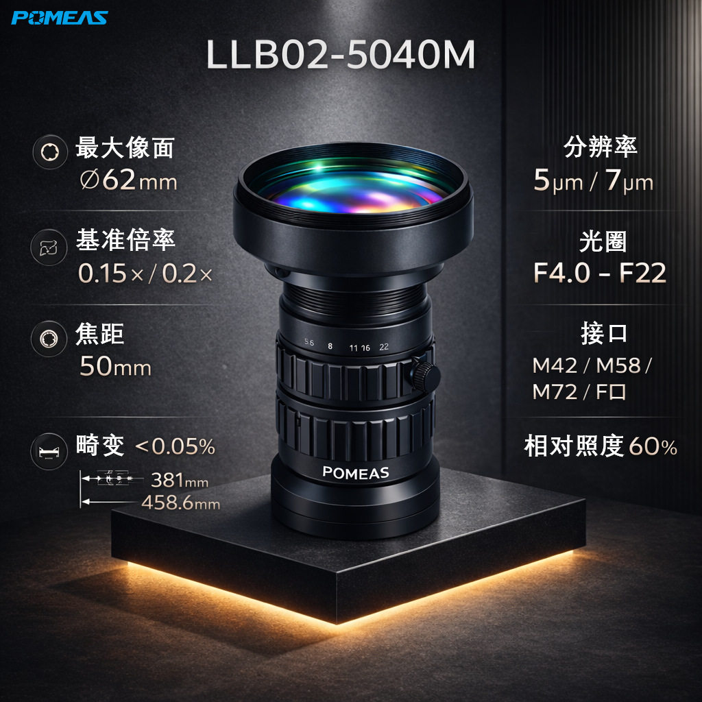 普密斯8K线阵镜头50mmF接口