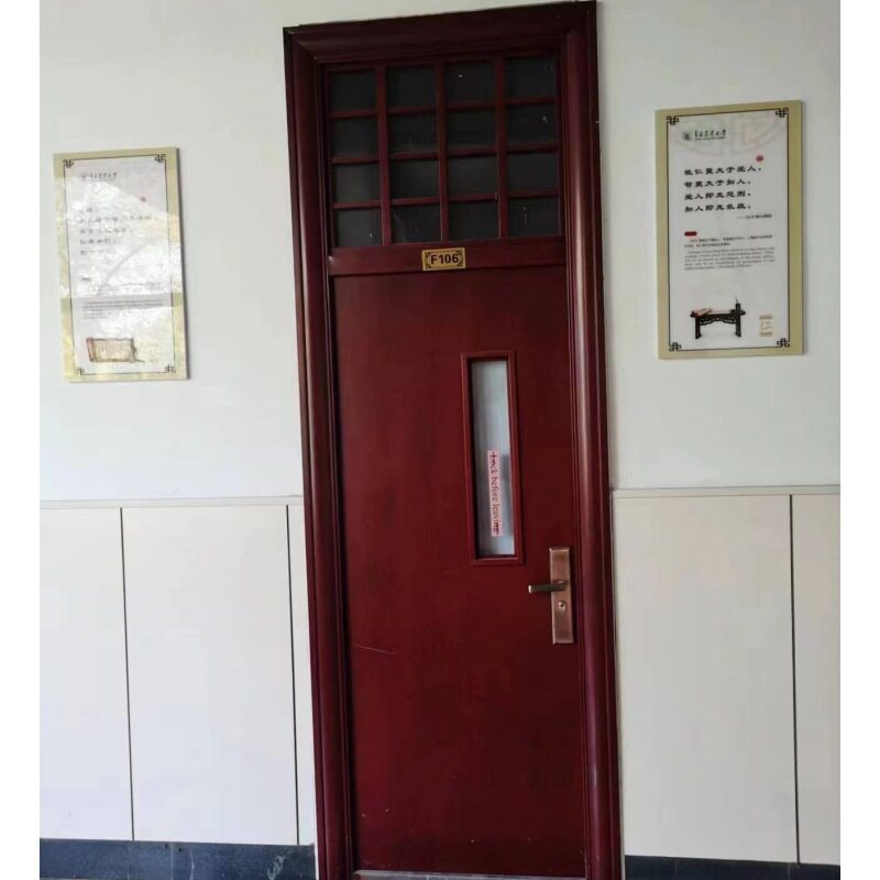 钢质木纹转印门亮窗隔热保温
