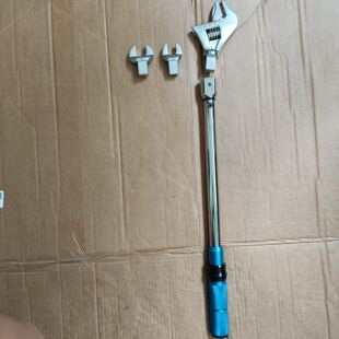 工业级可换头开口扭力扳手方孔可调式活动头扭矩力矩公斤工业扳手