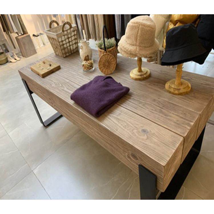 美式茶几现代简约乡村复古铁艺个性茶台创意小户型家用实木小桌子