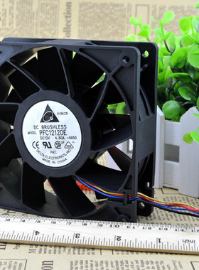 全新台达PFC1212DE 12038 12V 4.8A 12CM超大风量双滚珠暴力风扇