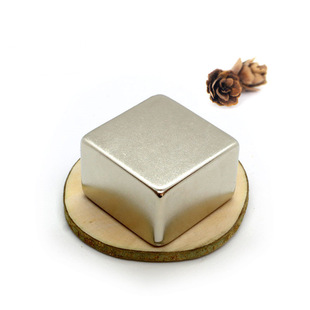 大号打捞磁霸 正方形镀镍吸铁石 F50x50x20 50x50x25mm钕铁硼强磁