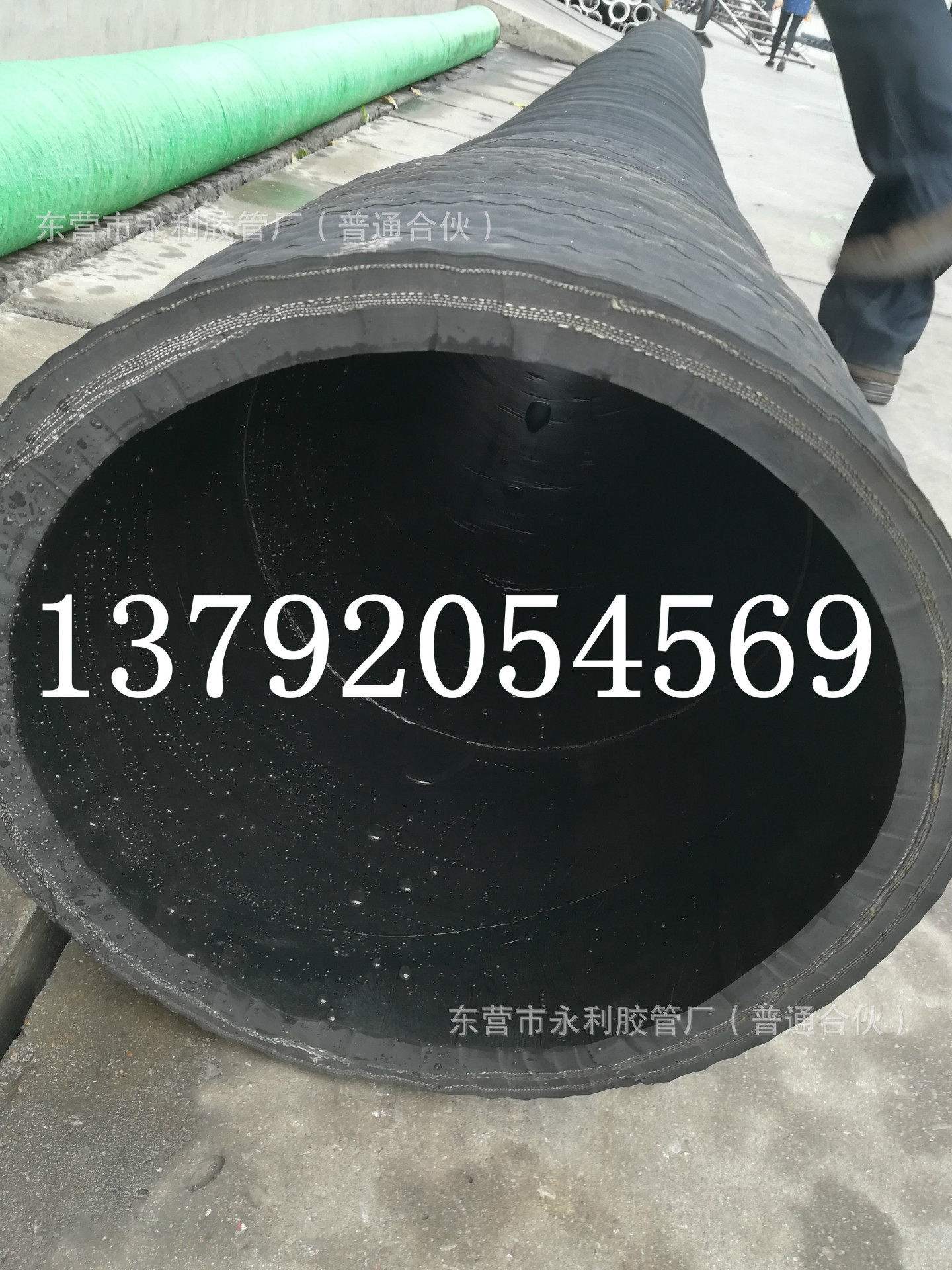 100,150,200,250mm农业灌溉专用橡胶钢丝胶管 黑色防汛抗旱橡胶管