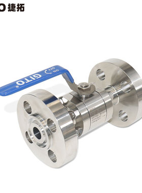 GITO捷拓DN25 1500LB法兰球阀BH-25-1500RJ-PK高压直通三片式球阀