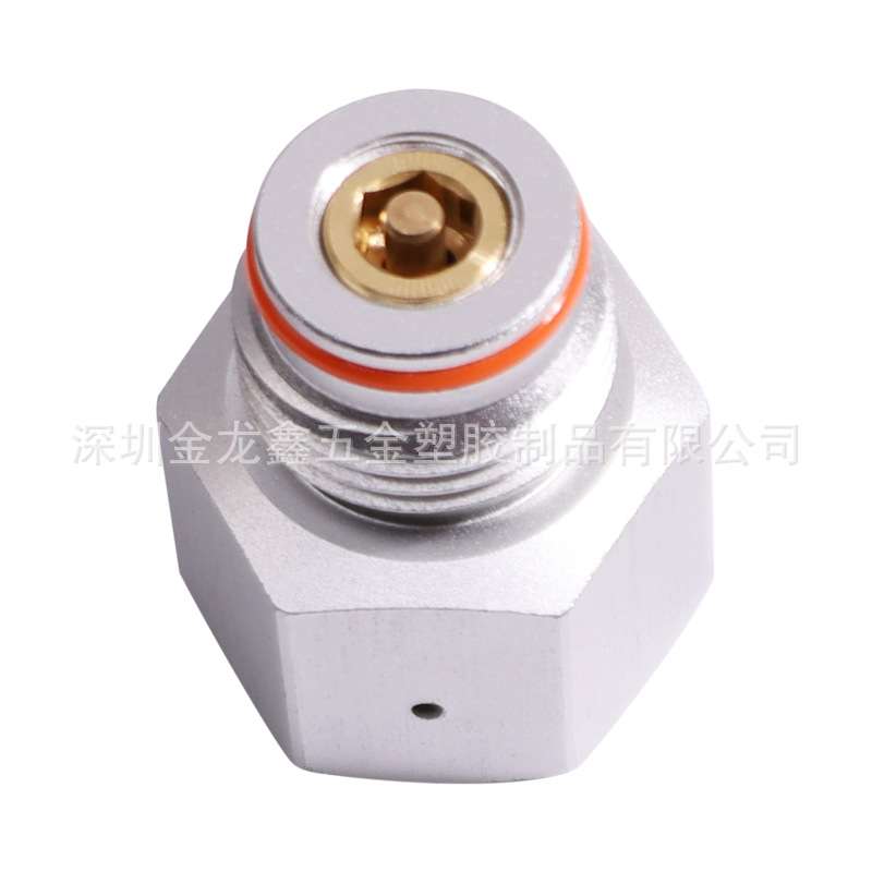 银色铝内TR21*3苏打螺纹转外G1/2-14细牙 sodastream气瓶转换接头