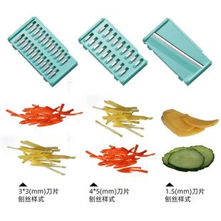 家用土豆丝切丝器不锈钢多功能厨房大蒜萝卜切菜切片机擦刨丝神器