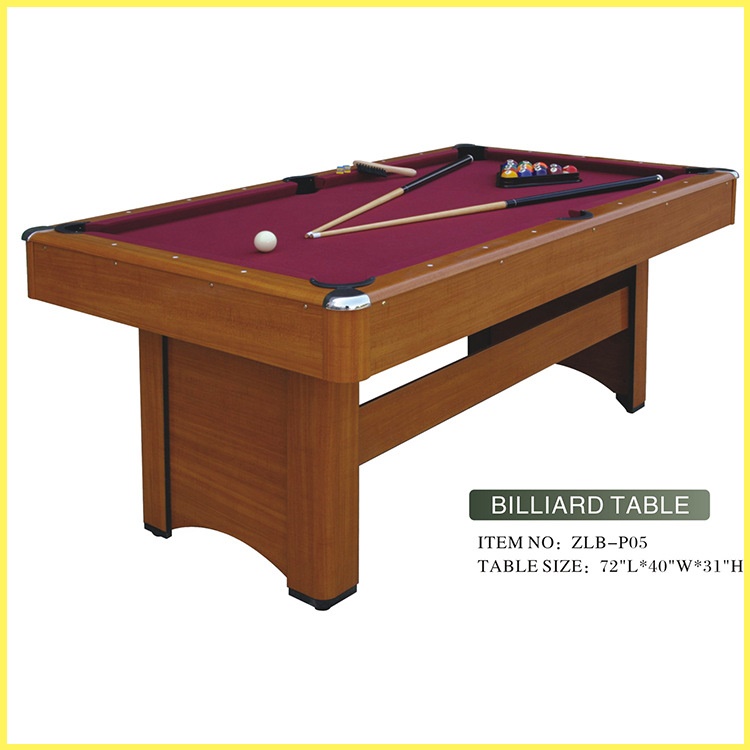 厂家标准型台球桌 成人中式黑八家用台球桌 室内家用娱乐桌球台