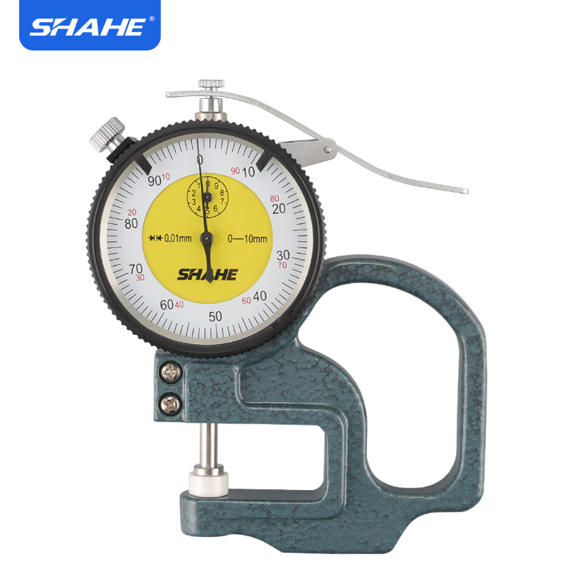 SHAHE机械百分测厚规0-10*30厚薄规 测厚规皮革测厚仪 厚度规
