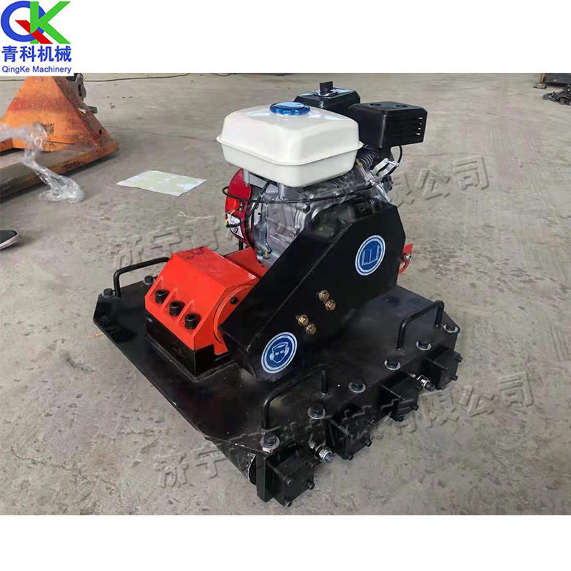 小型步道滚轴铺砖机 手推式板砖压实器 手推式汽油彩砖铺平机