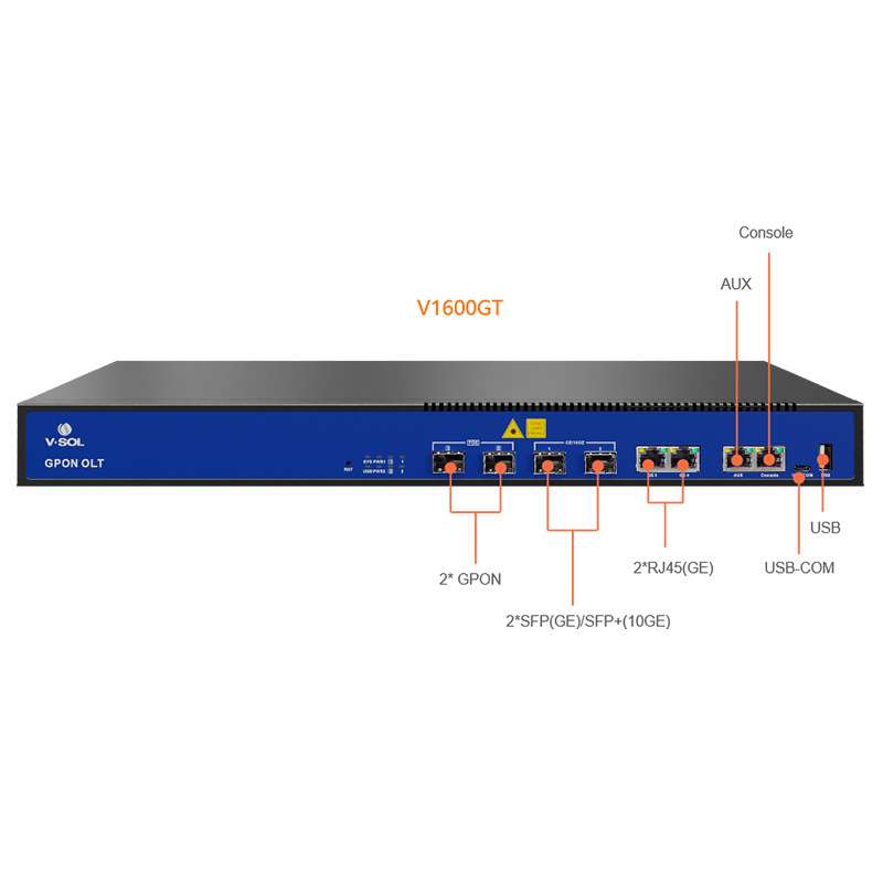 VSOL-V1600GT无源以太网智慧终端设备2口2-Port GPON OLT-带网管