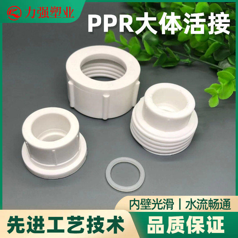PPR全塑加大加厚活接头20-75