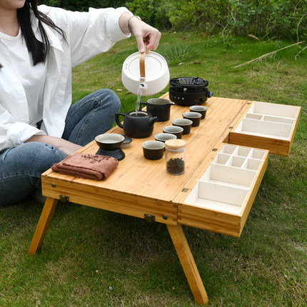 户外茶具套装便携式泡茶器野外露营煮茶壶旅行车载室外带烧水专用