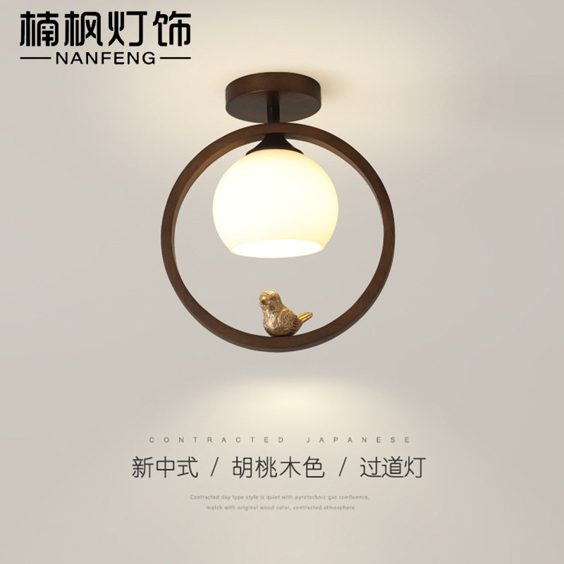 小鸟玄关过道吸顶灯北欧简约