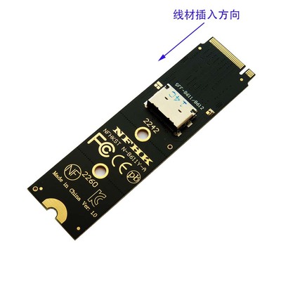 NVMe M.2接口转to Oculink SFF-8611 SFF-8612转接卡adapter