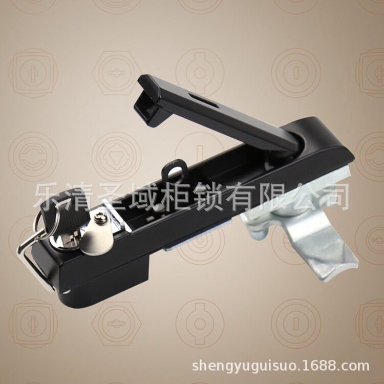 MS834-1G带挂锁 防盗柜锁 通信机柜门锁 电柜开关柜双重防护锁