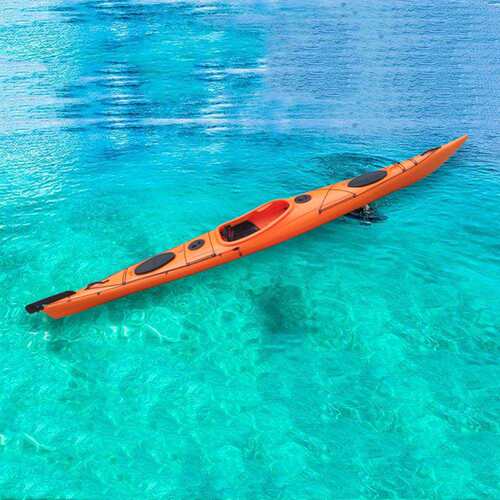 海洋舟独木舟皮划艇单人硬艇塑料滚塑艇轻便塑料船轻量便携