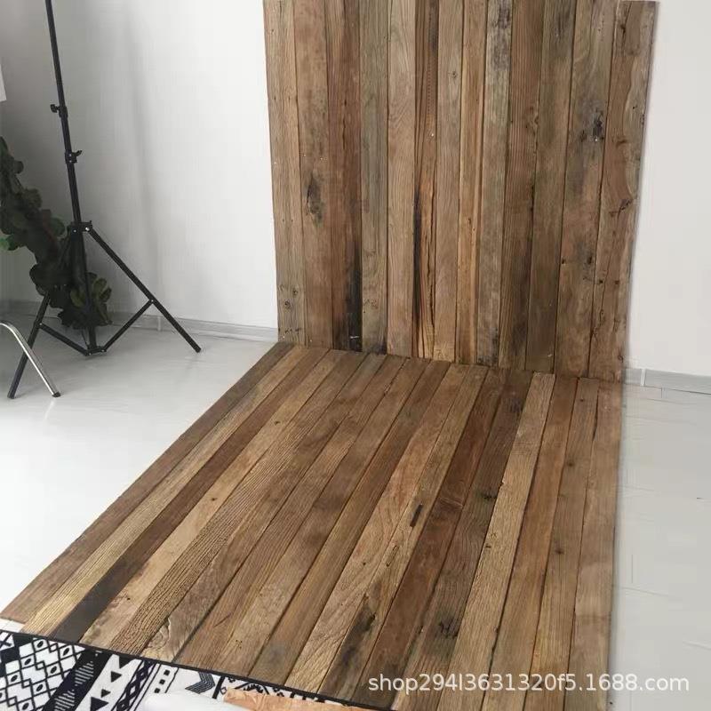 风化老榆木门板吧台桌面榆木旧木板木楼梯板风化板材