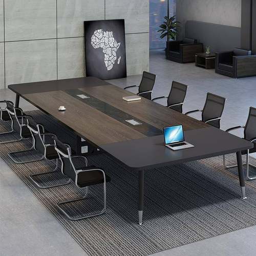 大型办公会议桌长桌简约现代接待培训洽谈桌椅组合小型会议室桌子